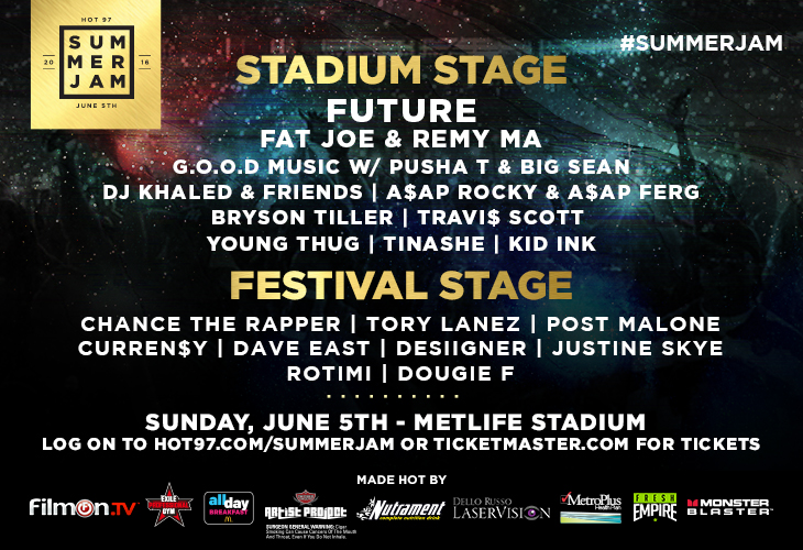 Summer Jam Seating Chart 2016