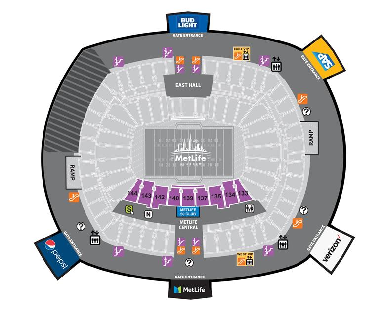 Metlife Seating Chart Jets