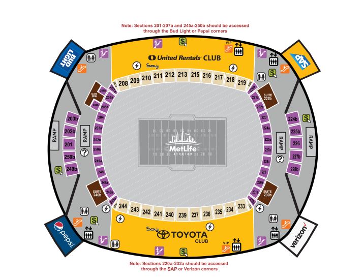 Giant Stadium Seating Chart View